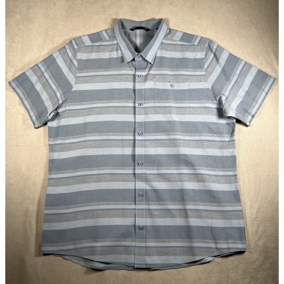 (2)Travis Mathew Ruelas Short Sleeve Shirts Men XL Button Up Pocket *dry-cleaned - Picture 12 of 16